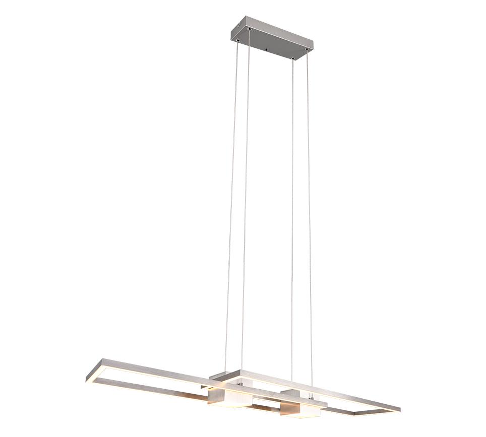 Albany LED pendant brushed steel — 347710407