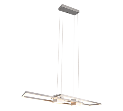 Albany LED pendant brushed steel — 347710407