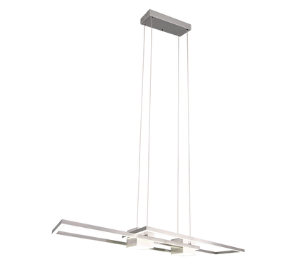 Albany LED pendant brushed steel — 347710407