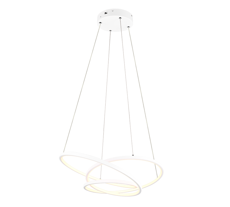 Darvin LED pendant 64 cm matt white — 349110131