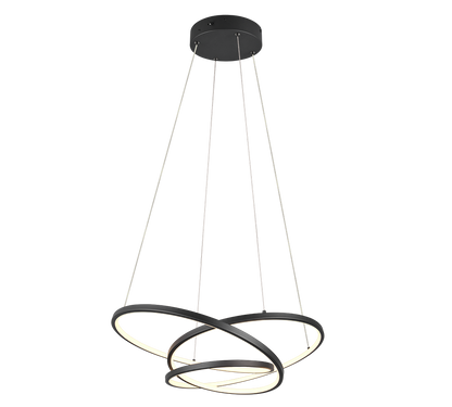 Darvin LED pendant 64 cm matt black — 349110132