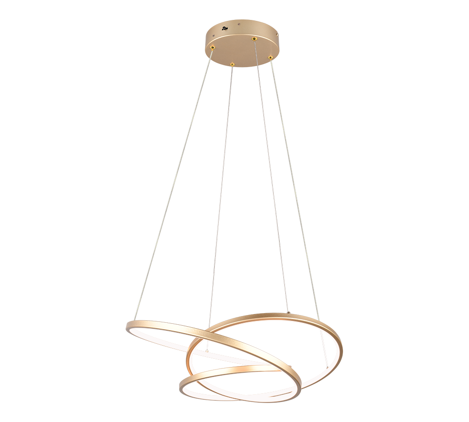 Darvin LED pendant 64 cm gold — 349110179
