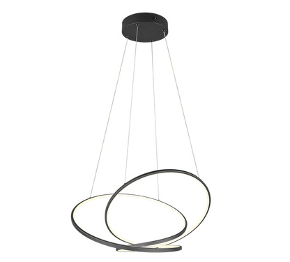 Darvin LED pendant 84 cm matt black — 349119132