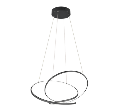 Darvin LED pendant 84 cm matt black — 349119132