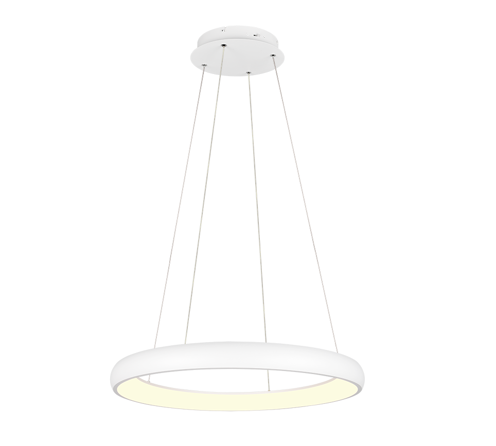 Cardona LED pendant 75 cm matt white — 349617531