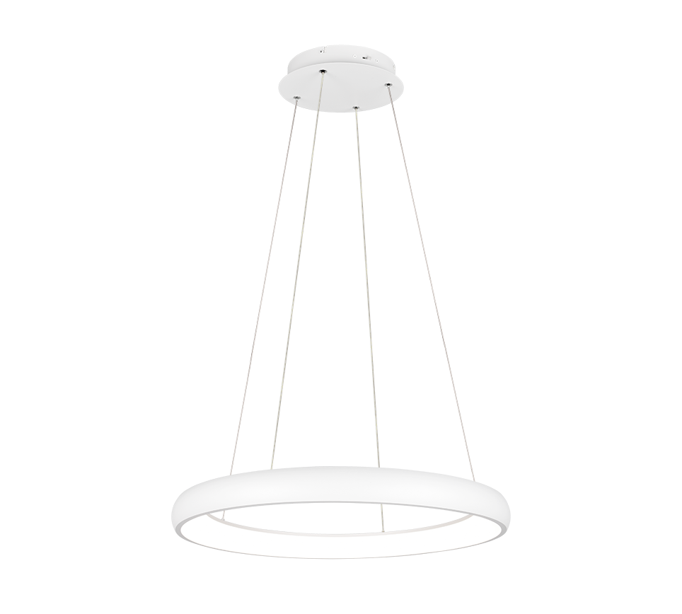 Cardona LED pendant 75 cm matt white — 349617531