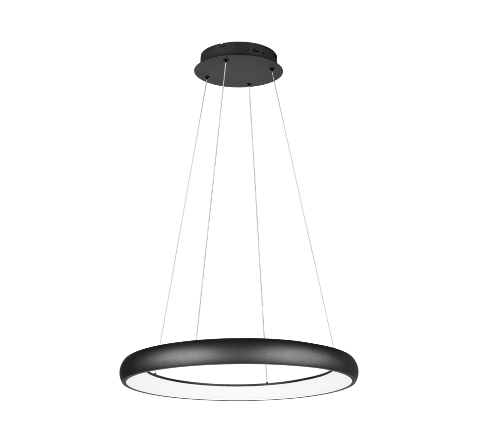 Cardona LED pendant 75 cm matt black — 349617532