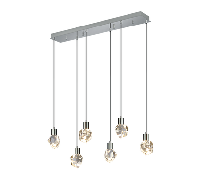 Verano LED pendant 6-pc transparent — 354510606