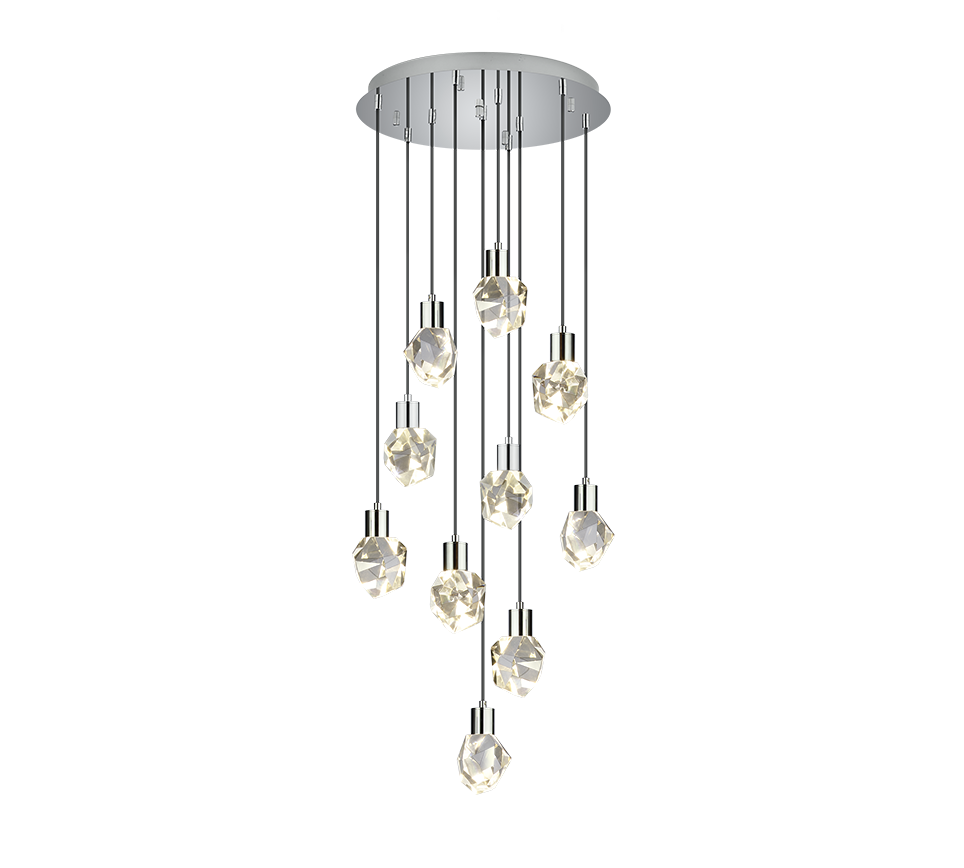 Verano LED pendant 10-pc transparent — 354531006