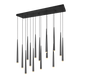 Cala LED pendant 15-pc matt black — 354811532