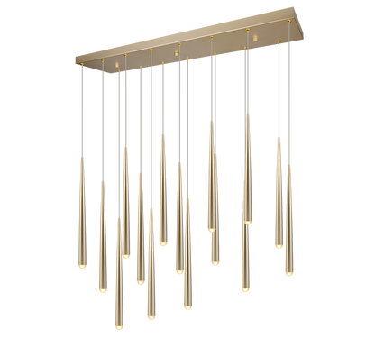 Cala LED pendant 15-pc gold — 354811579