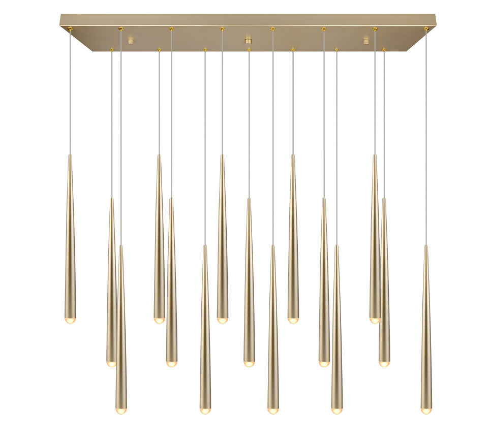 Cala LED pendant 15-pc gold — 354811579