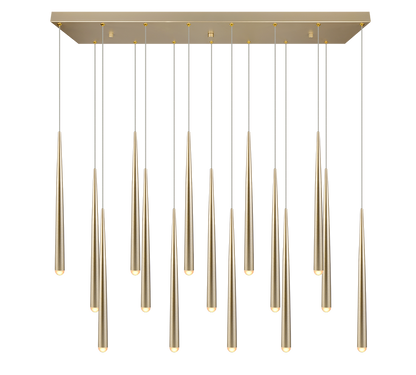 Cala LED pendant 15-pc gold — 354811579