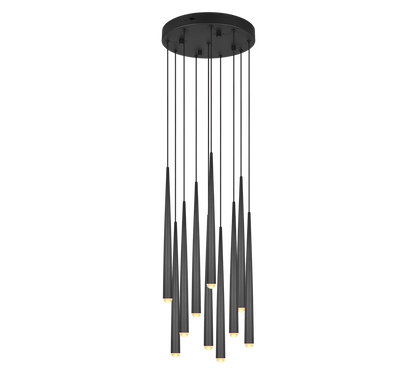 Cala LED pendant 10-pc matt black — 354831032