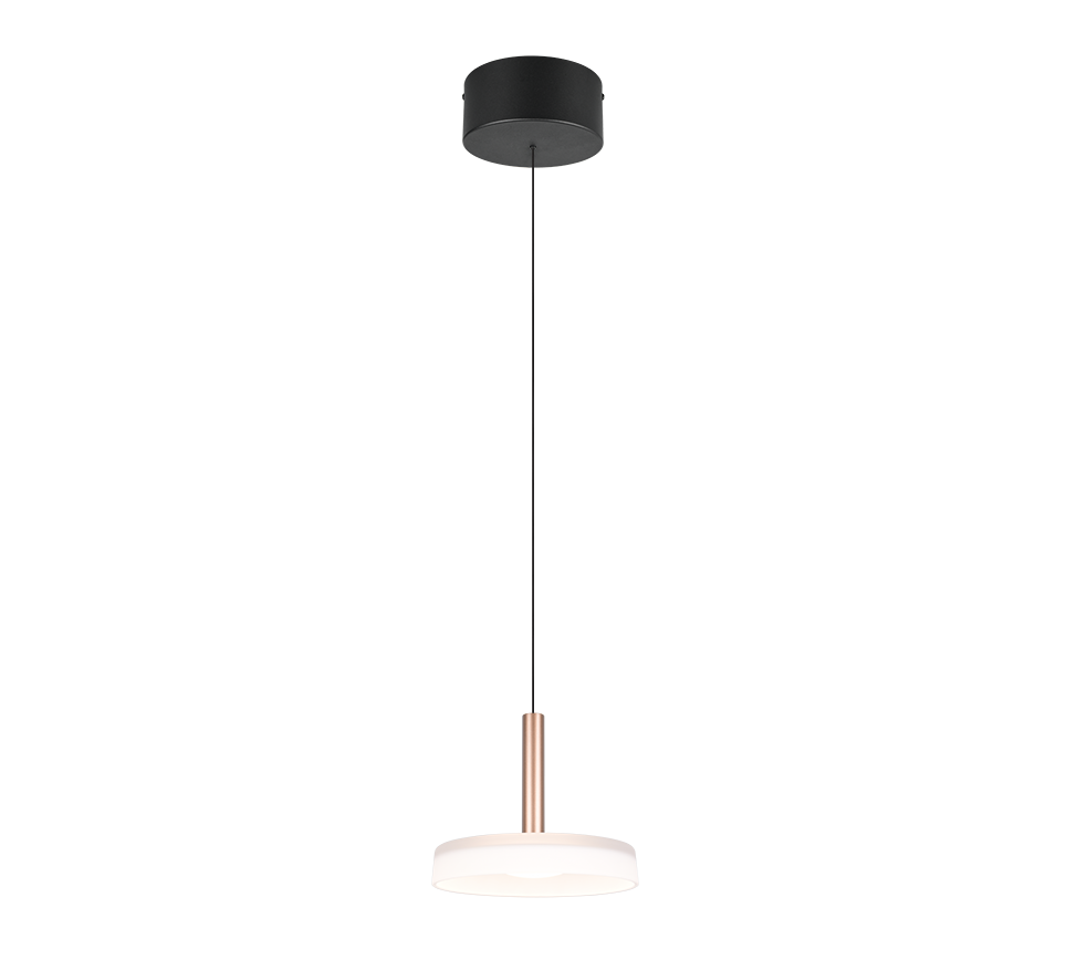 Celeste LED pendant 1-pc matt black/white/coffee brown — 354910165