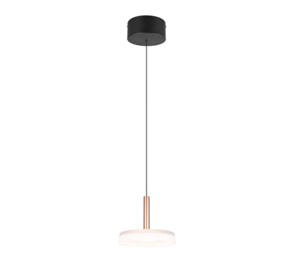 Celeste LED pendant 1-pc matt black/white/coffee brown — 354910165