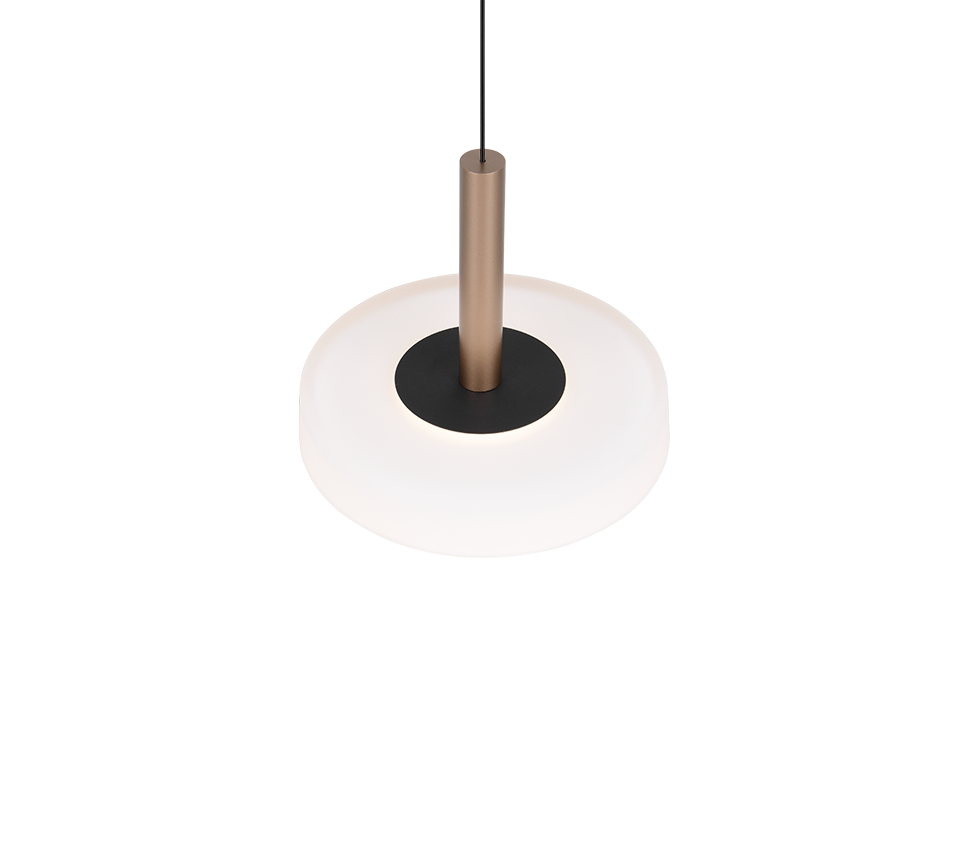 Celeste LED pendant 1-pc matt black/white/coffee brown — 354910165