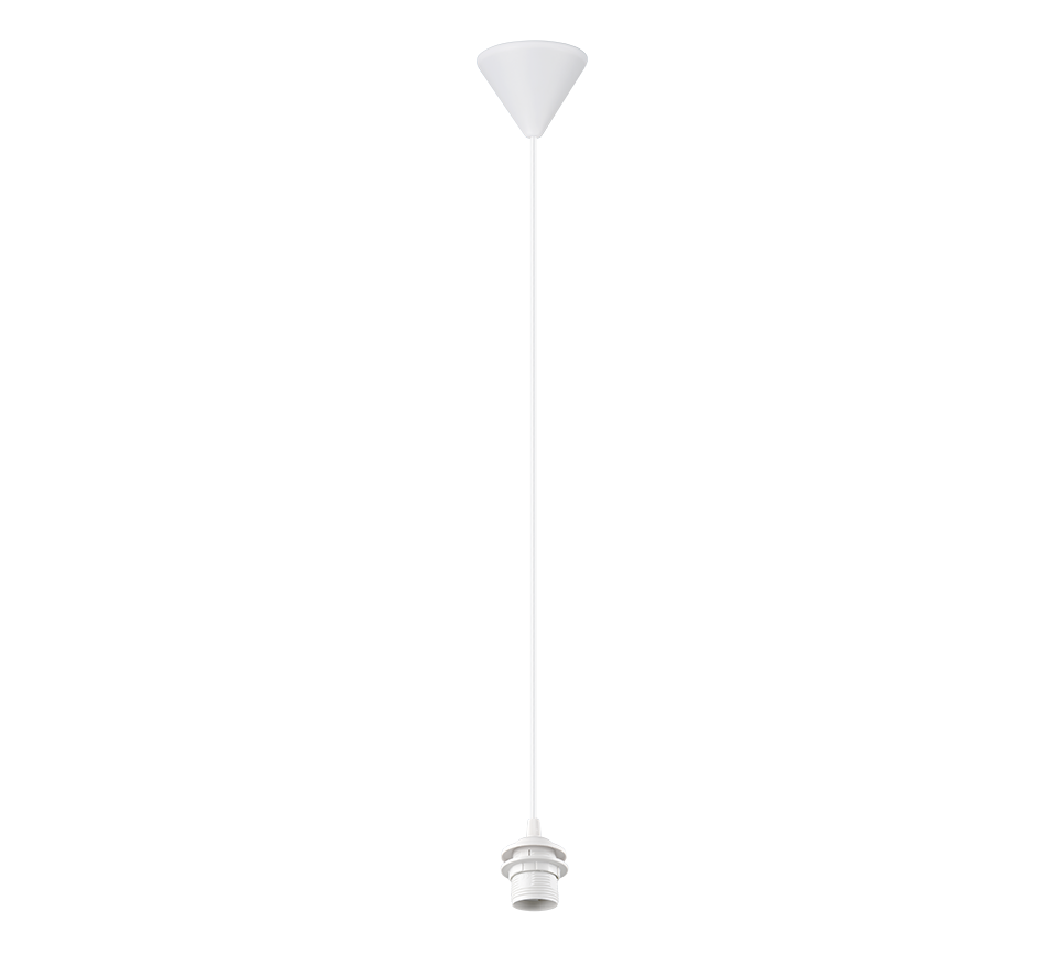 Sala E27-suspension kit 2m white with plastic cord — 359100101