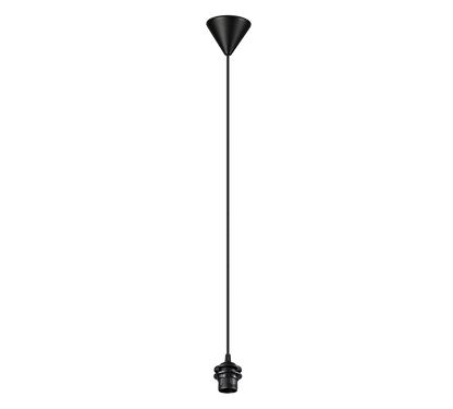 Sala E27-suspension kit 2m black with plastic cord — 359100102