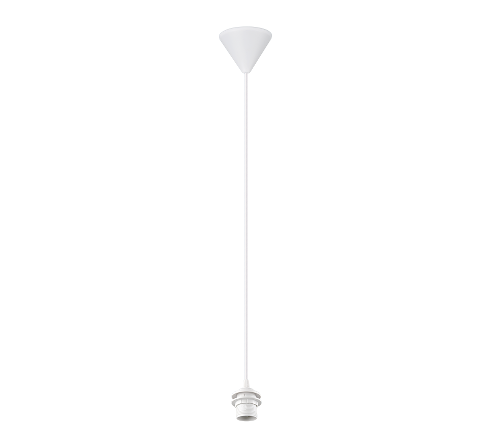 Sala E27-suspension kit 2m white with textile cord — 359190101