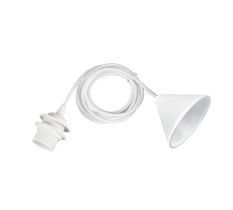 Sala E27-suspension kit 2m white with textile cord — 359190101