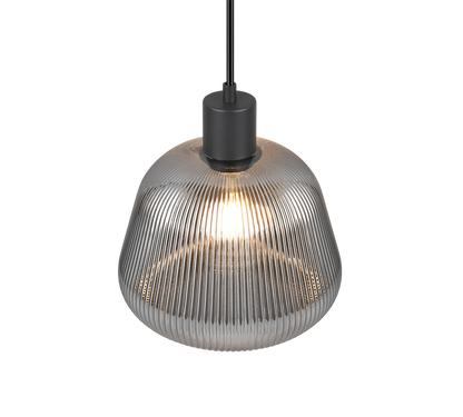 Tarifa pendant 1-pc E27 matt black/chrome plated — 362800132