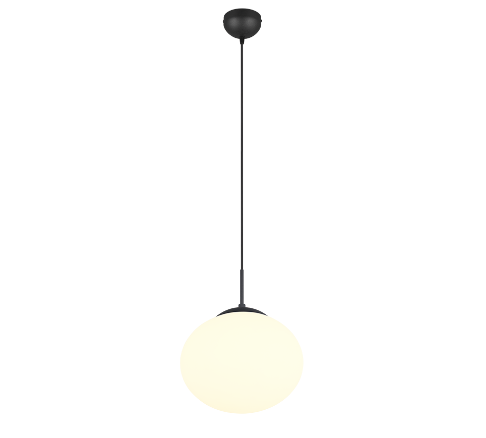 Fomento pendant 30 cm E27 matt black/white — 363100132