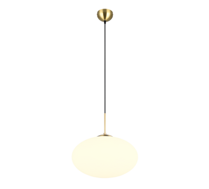 Fomento pendant 40 cm E27 matt brass/white — 363190108