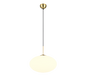 Fomento pendant 40 cm E27 matt brass/white — 363190108