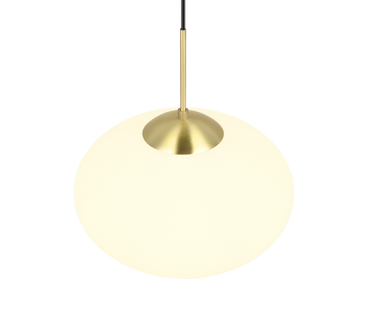 Fomento pendant 40 cm E27 matt brass/white — 363190108