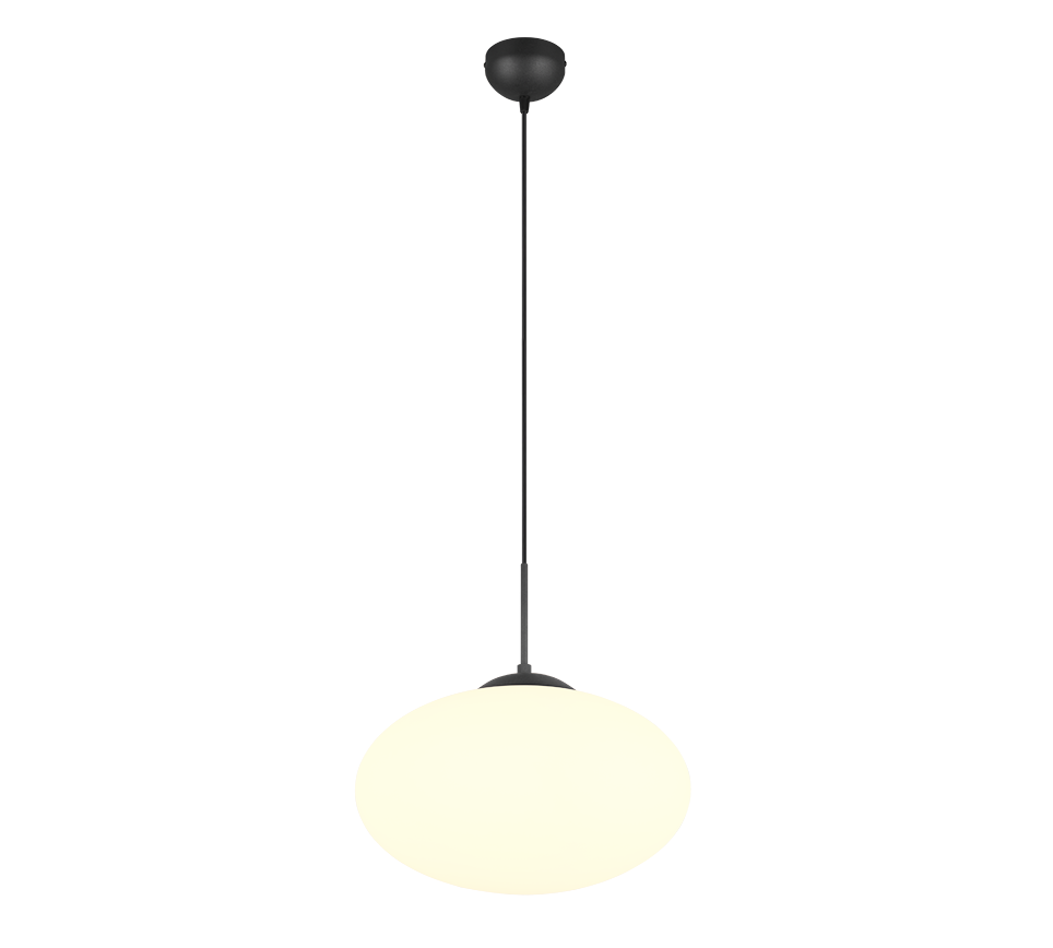 Fomento pendant 40 cm E27 matt black/white — 363190132