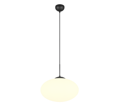 Fomento pendant 40 cm E27 matt black/white — 363190132