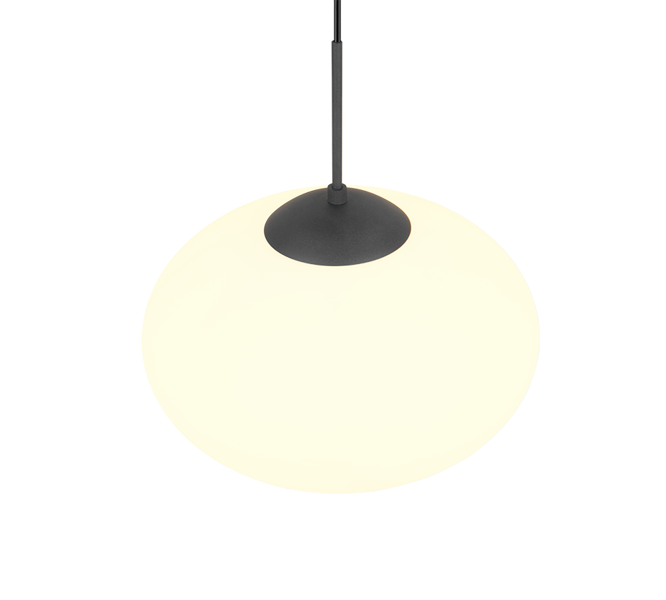 Fomento pendant 40 cm E27 matt black/white — 363190132