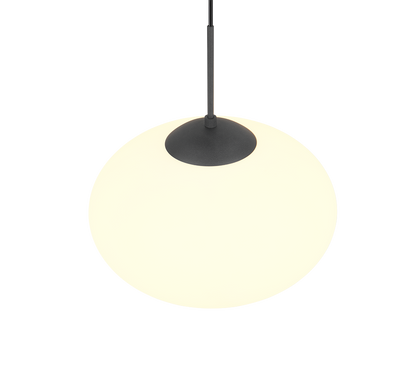 Fomento pendant 40 cm E27 matt black/white — 363190132