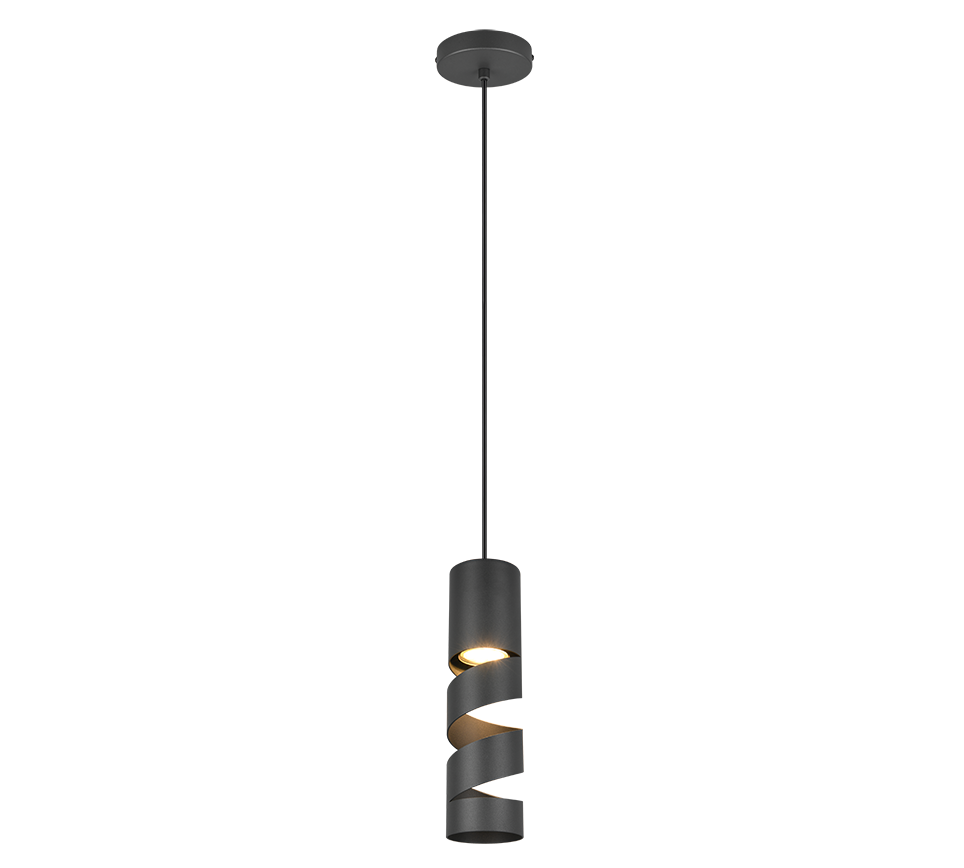 Stream pendant GU10 matt black — 364000132