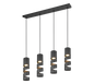 Stream pendant 4-pc GU10 matt black — 364000432
