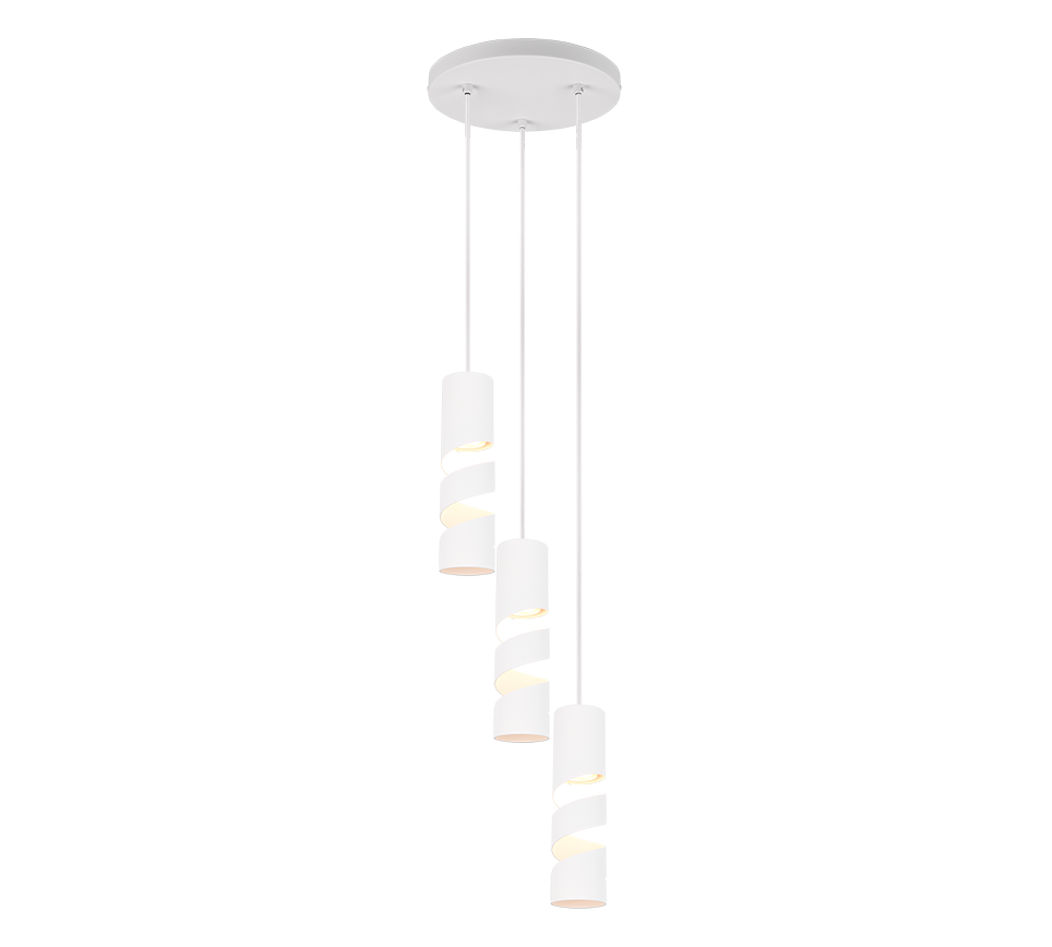 Stream pendant 3-pc GU10 matt white — 364030331