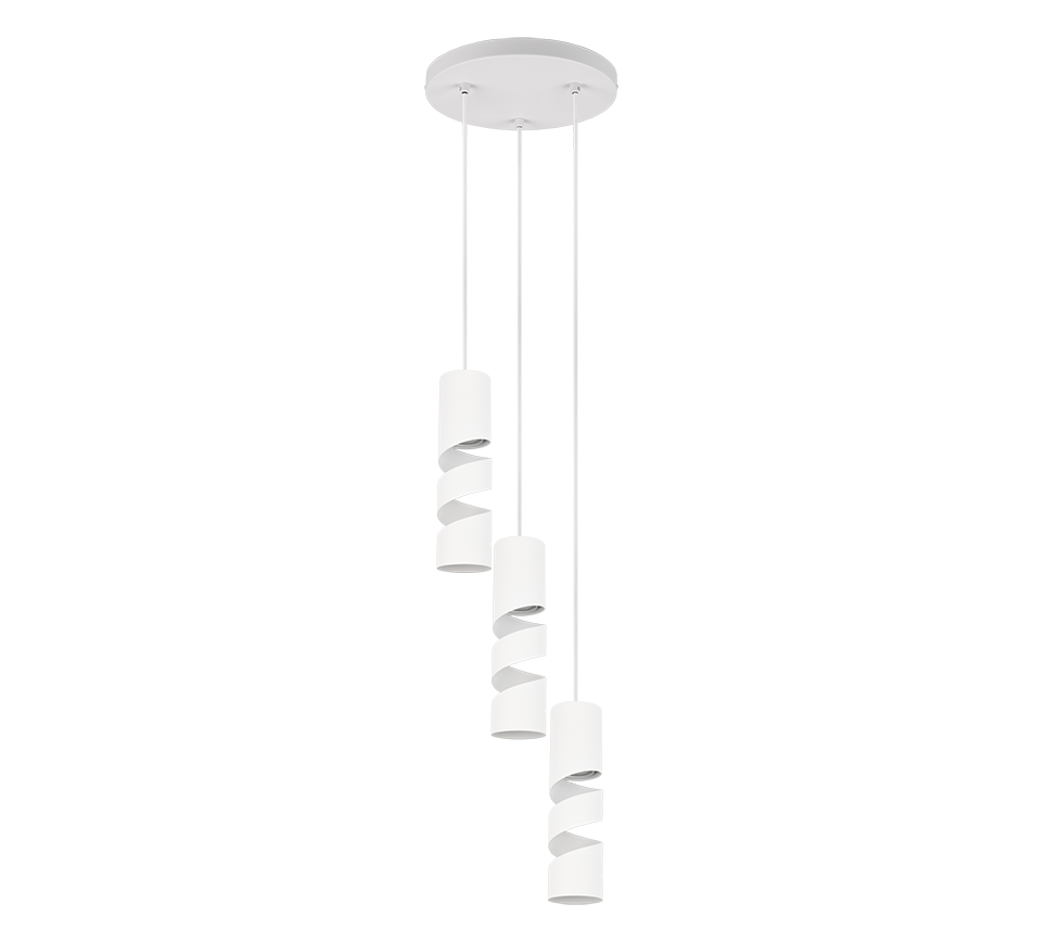 Stream pendant 3-pc GU10 matt white — 364030331
