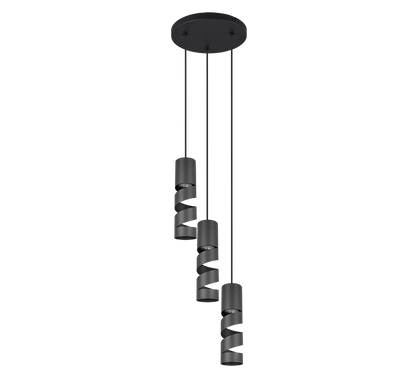 Stream pendant 3-pc GU10 matt black — 364030332