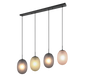 Facette pendant 4-pc E27 matt black/multicolor — 364200417