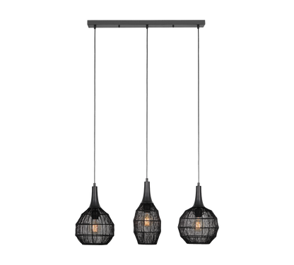Soraya pendant 3-os E27 matt black — 365400332