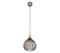 Soraya pendant 42 cm E27 matt black/antique brass — 365440104
