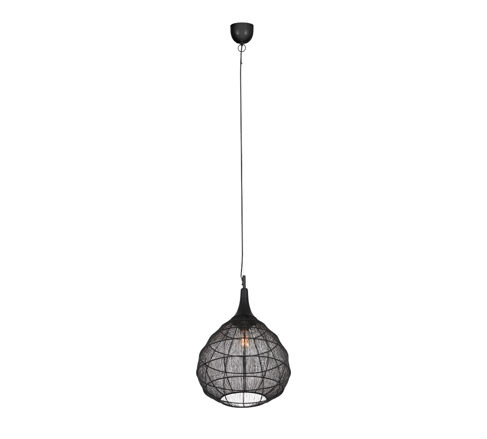 Soraya pendant 42 cm E27 matt black — 365440132
