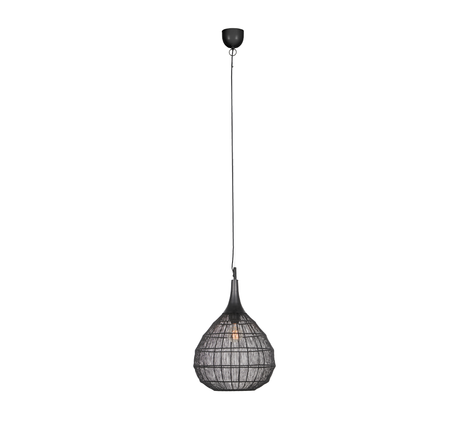 Soraya pendant 42 cm E27 matt black — 365440132