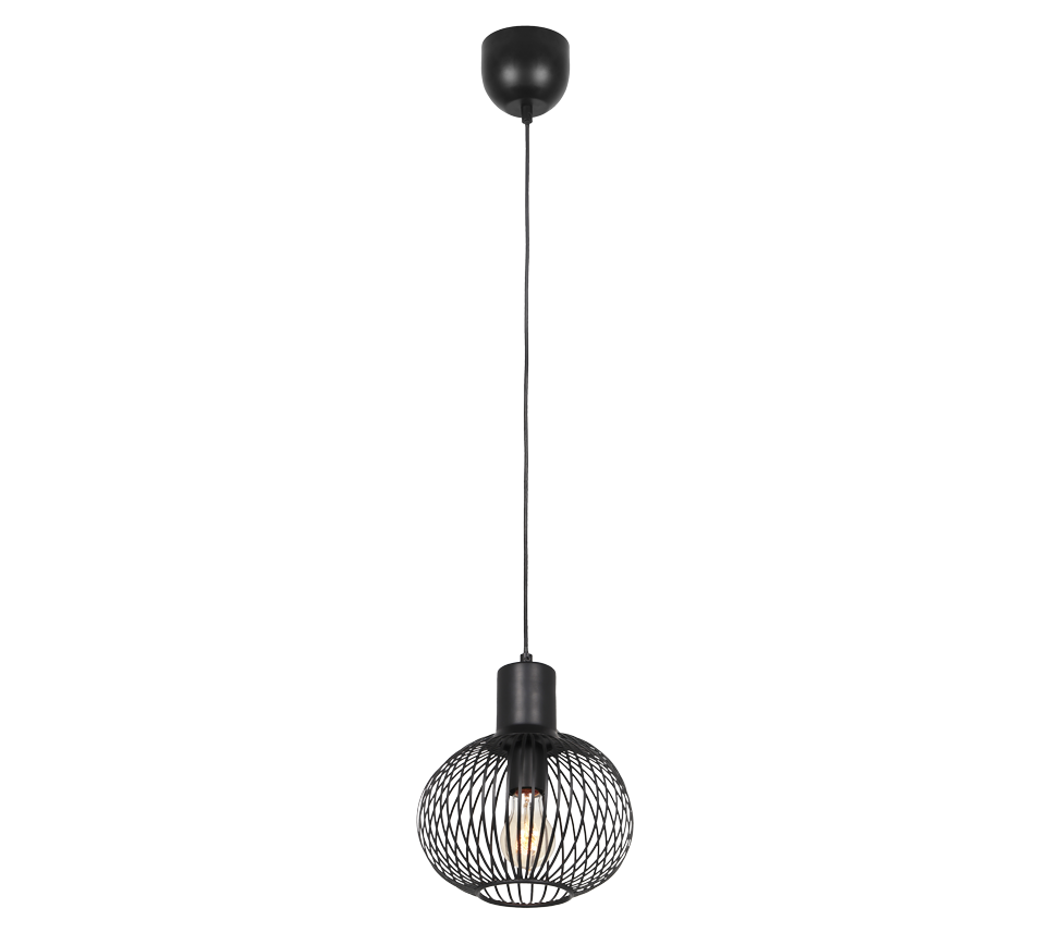 Gila pendant 23 cm E27 matt black — 365700132