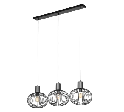 Gila pendant 3-pc E27 matt black — 365700332