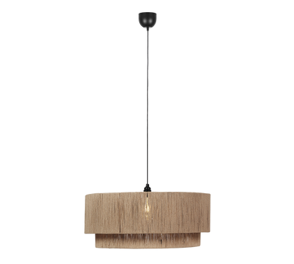 Smilla pendant 1-pc 60 cm E27 natural color/jute — 366890136