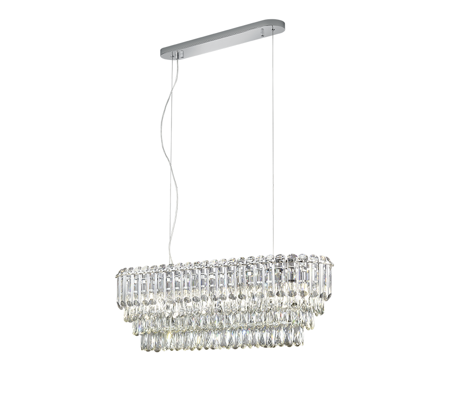 Malizia chandelier 93 cm 10xE14 transparent — 367601006