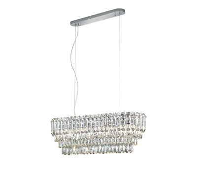 Malizia chandelier 93 cm 10xE14 transparent — 367601006