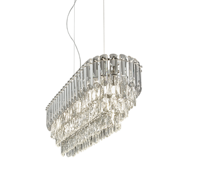 Malizia chandelier 93 cm 10xE14 transparent — 367601006